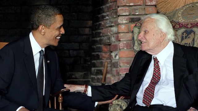 Billy Graham  with President Barack Obama