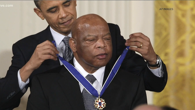 U.S. Rep. John Lewis Receiving Medal of Freedom from President Barack Obama in 2011