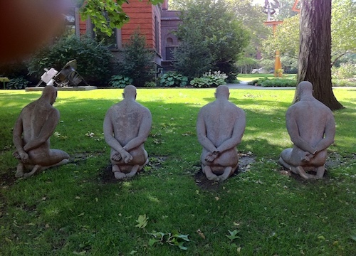  "Welcome",  is about slavery, repression and human rights abuses. Pratt Institute in Brooklyn.  Photo taken on August 21, 2011