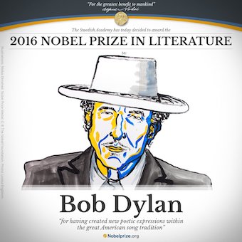 Bob Dylan Has Won the 2016 Nobel Prize in Literature