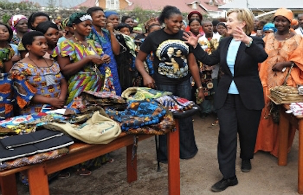 Hillary Clinton and African Women. Africa, 2013