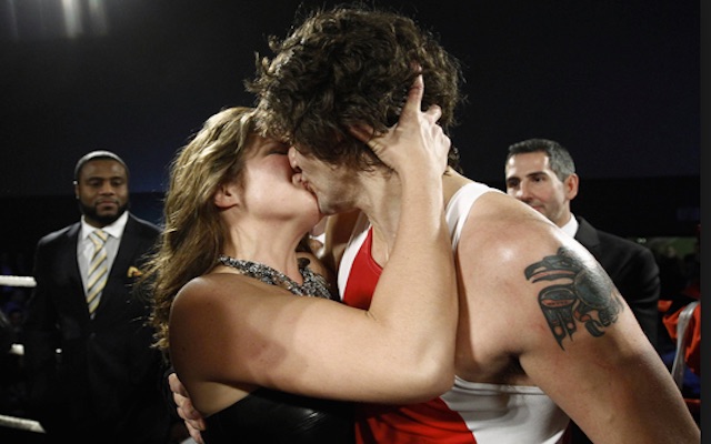 Canadian Justine Trudeau Kisses Wife After Boxing Match
