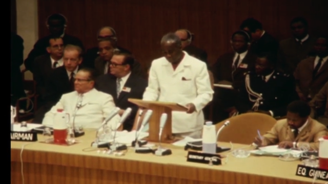 Kenneth Kaunda at the UN in 1970's