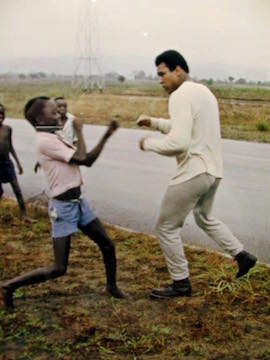 Muhammad Ali in Zaire, in 1974 for Rumble in Jungle  Boxing Match Against George Foreman