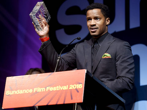 Nate Parker receives award for the Birth of a Nation, at Sundance Festival of 2016