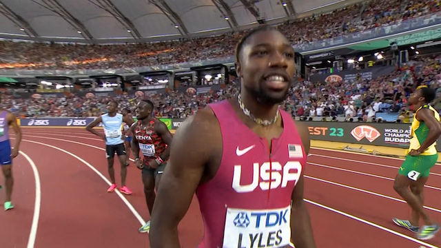 Noah Lyles Wins 100m Gold Medal in World Athletics Championships 2023, in Budapest, Hungary