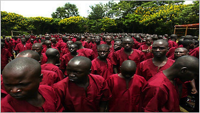 Rwanda youth prisoners in Rwanda in 2010
