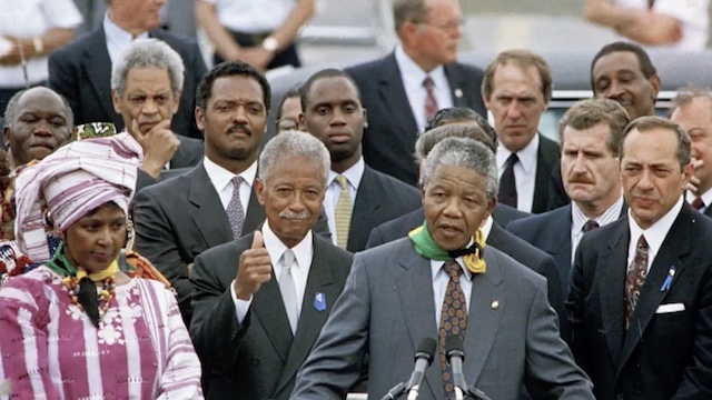 Winnie Madikizela-Mandela at Nelson Mandela's Liberation Ceremony