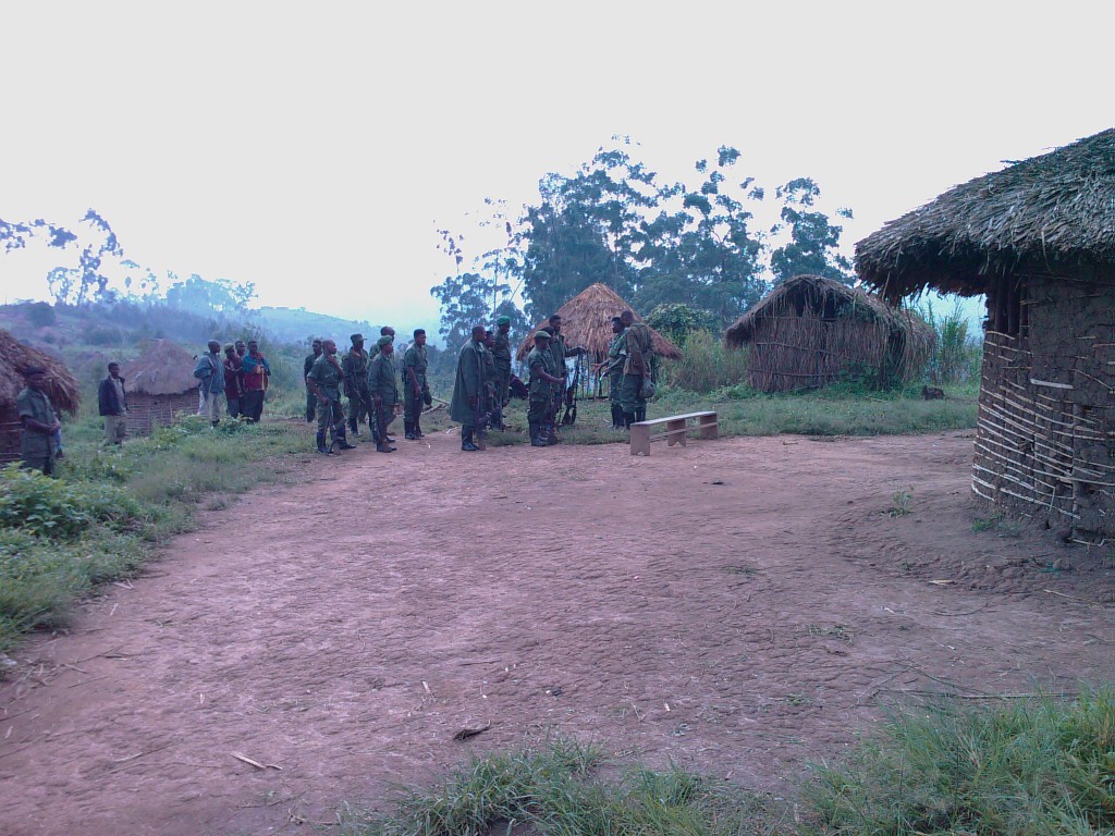 Rwandan Rebels Troops of RUD-Urunana and RPR-Inkeragutabara on a position in Kasiki Village, Lubero, North-Kivu