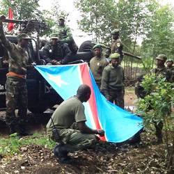 FARDC Troops celebrating win over M23